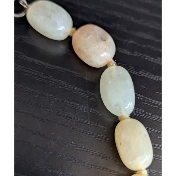 Vtg Polished Yellow Quartz Necklace Sterling Chunky Bead GemStone 18" 105 Grams - Picture 12 of 16